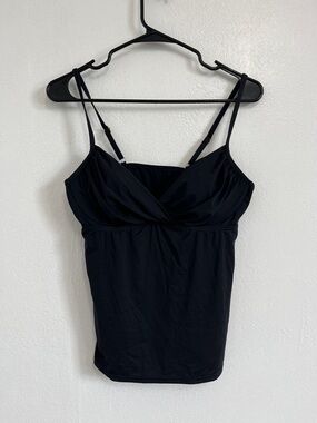 Badgley Mischka Black Swim Tank Top Size 10